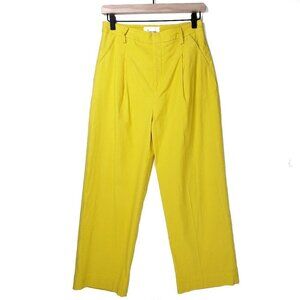 by Anthropologie Pleated Tapered Trousers 2 Yellow‎ Pants